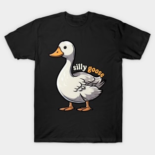 Silly Goose Funny Retro Goose T-Shirt